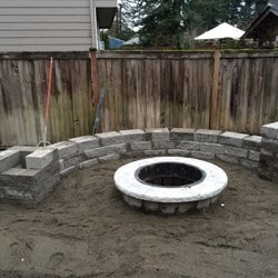 Fire Pit Construction in Issaquah